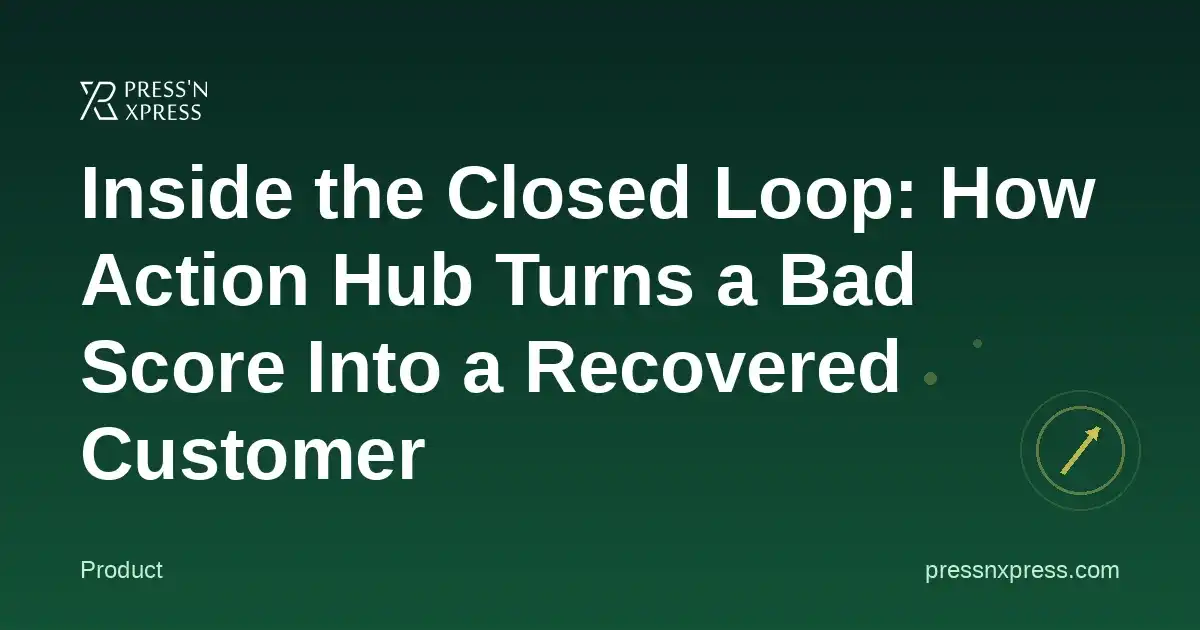 Inside the Closed Loop: How Action Hub Turns a Bad Score Into a Recovered Customer