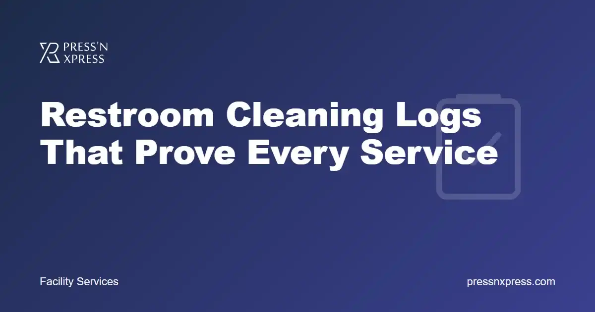 Restroom Cleaning Logs That Prove Every Service: From Paper Sheets to Verified Check-Ins