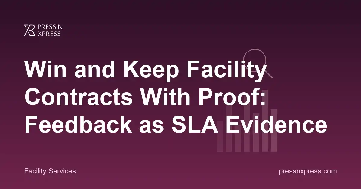 Win and Keep Facility Contracts With Proof: Real-Time Feedback as SLA Evidence
